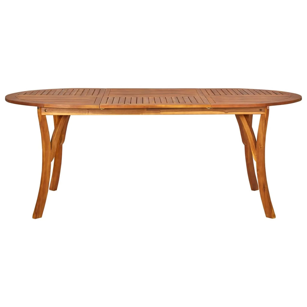 7 Piece Acacia Wood Patio Dining Set with Cushion W58568