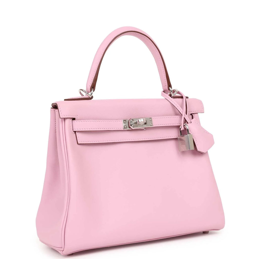 Mauve Sylvestre Swift Palladium Hardware Handbag Y4581