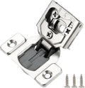 10 Pack 1/2 Inch Soft Close Cabinet Hinges Nickel Plated with Screws T922799