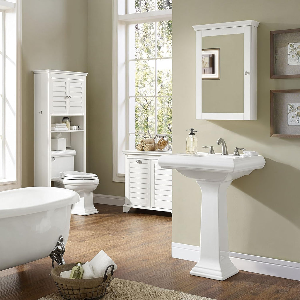 White Bathroom Cabinet S63426