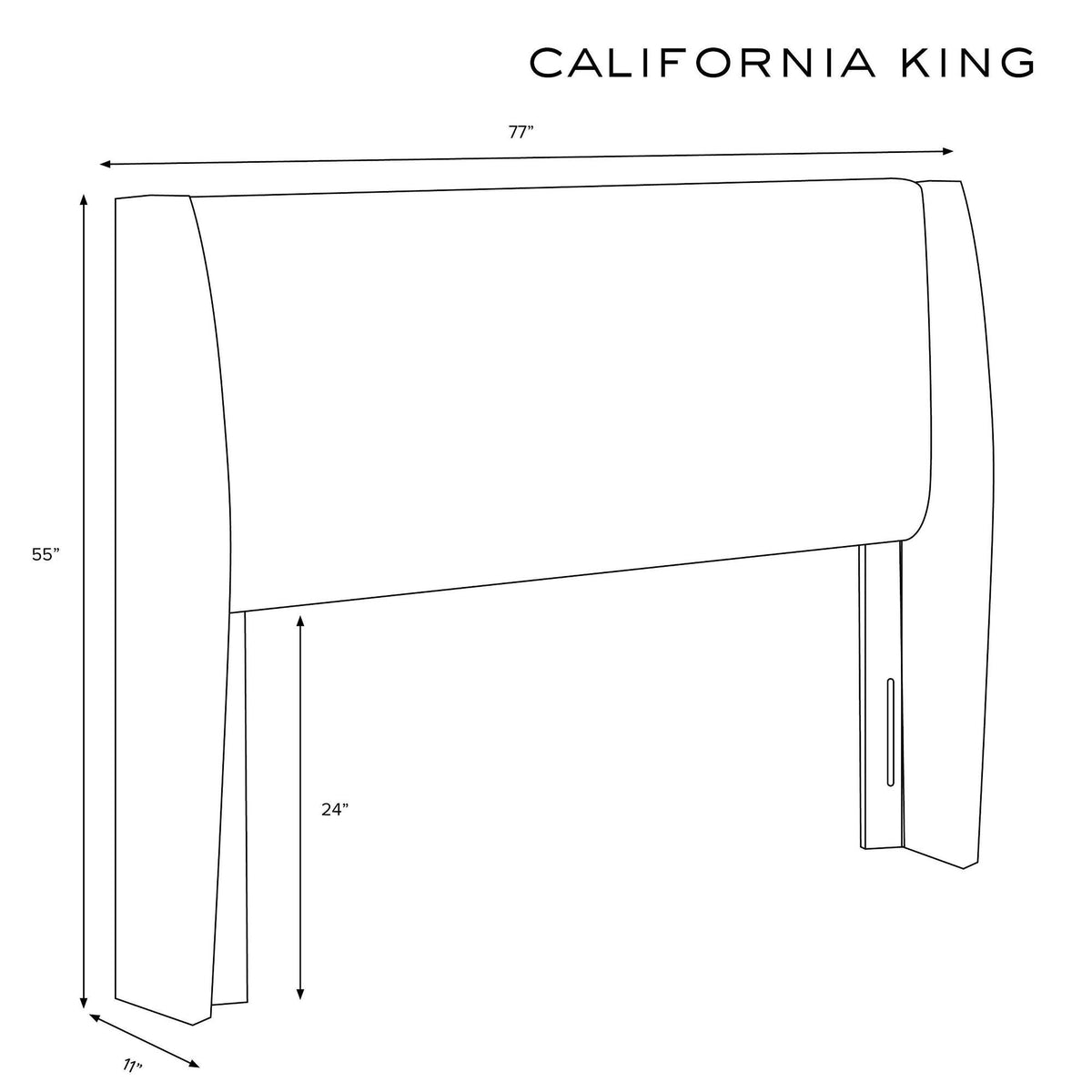 California King Tan Velvet Wingback Headboard V475817