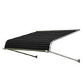 4.5 ft. Aluminum Door Canopy Awning in Black F902459