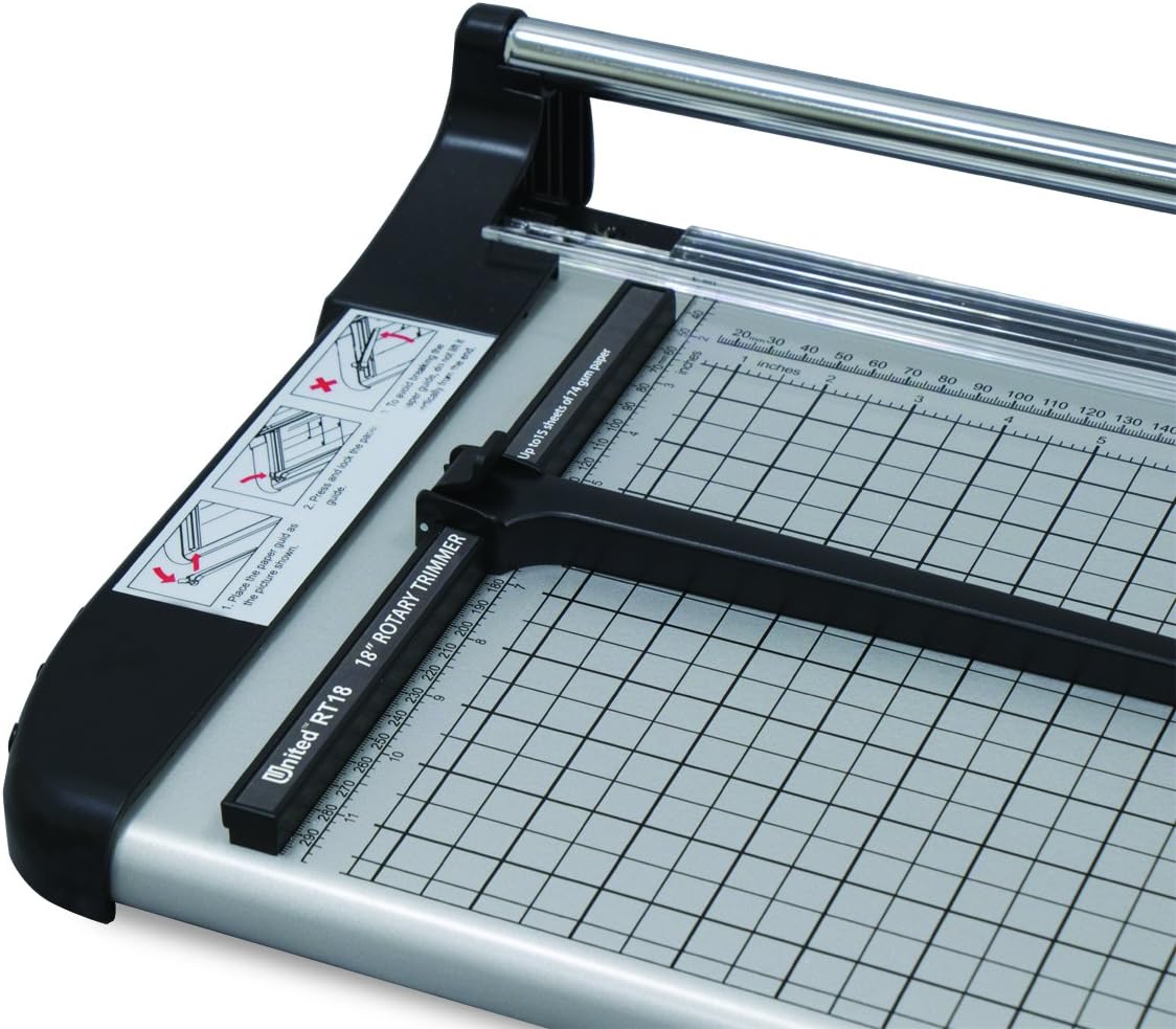 51 Rotary Paper Trimmer with Stand and Fabric Catch Tray, 10 Sheet Capacity K879326