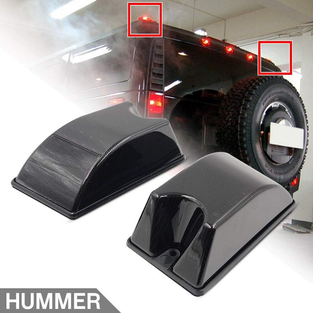 LED Cab Marker Lights 10pcs Smoke Lens Amber Red Q9246