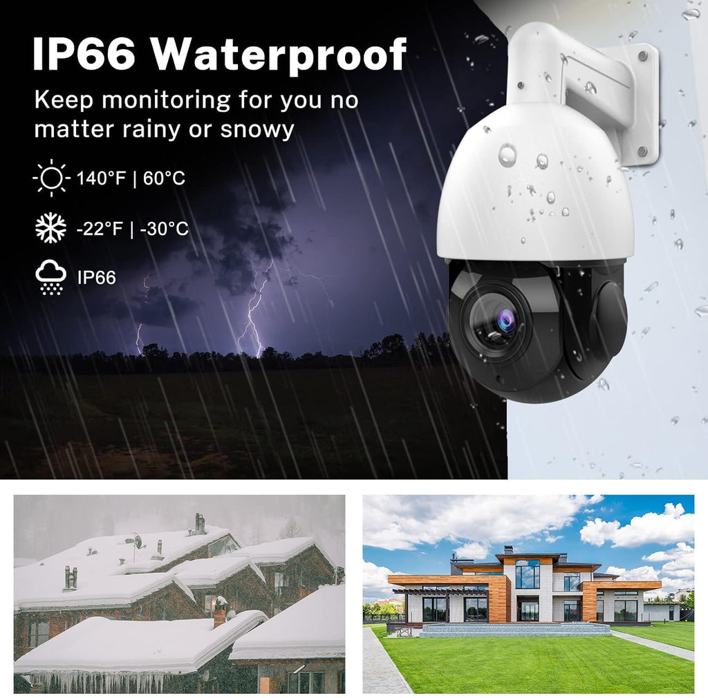 8MP Outdoor PTZ IP Camera with 4.7~84.6mm Motorized Lens Z611