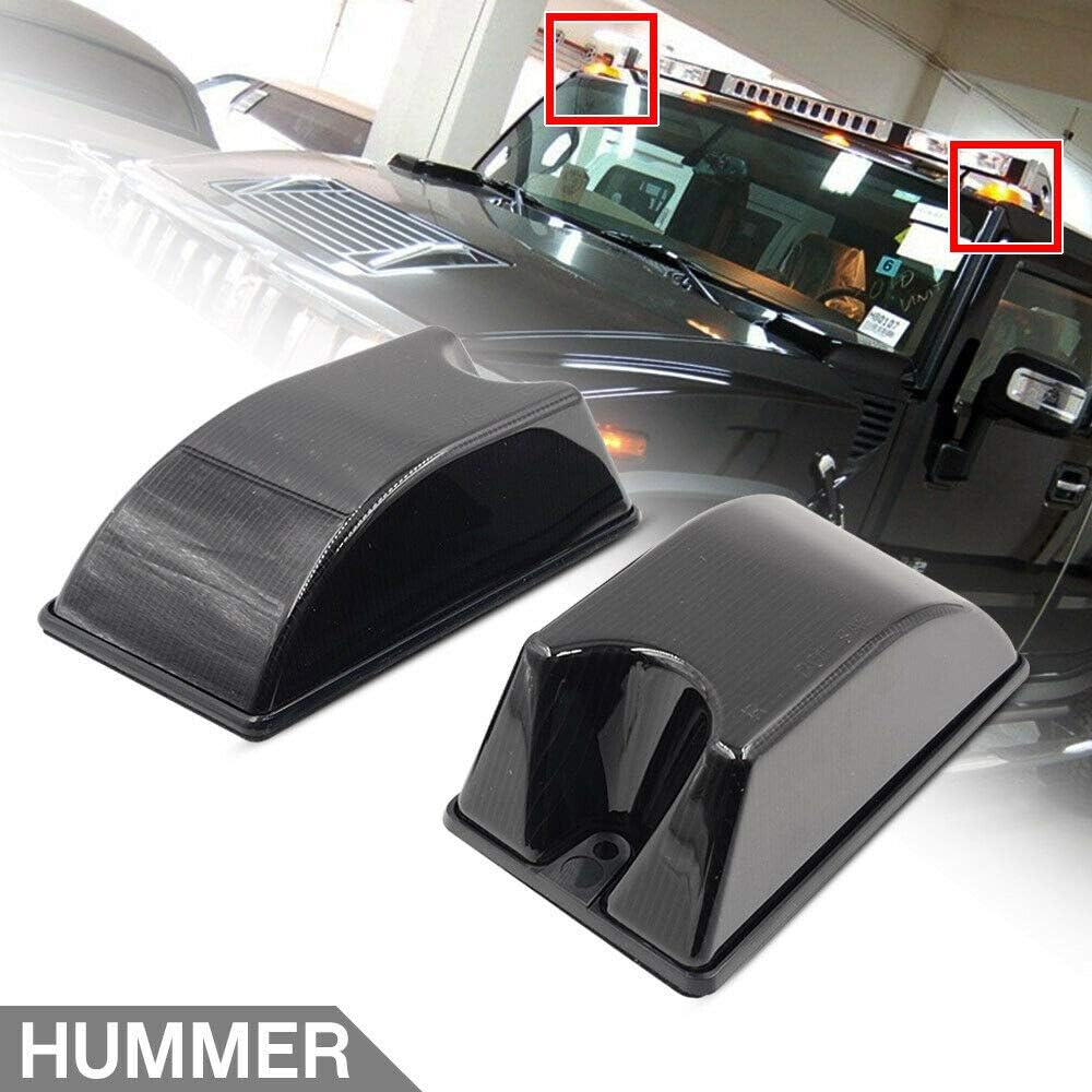 LED Cab Marker Lights 10pcs Smoke Lens Amber Red Q9246