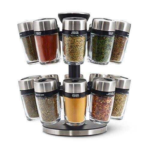 Silver 20 Jar Herb and Spice Carousel U973