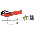 Red Snowmobile Skis with 4.5 inch Shaper Bars R95660