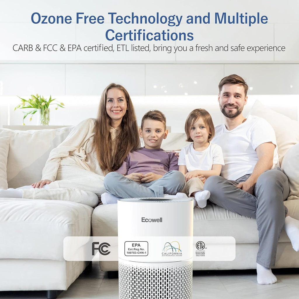 H13 True HEPA Air Purifier with Auto Sensor, White E85533