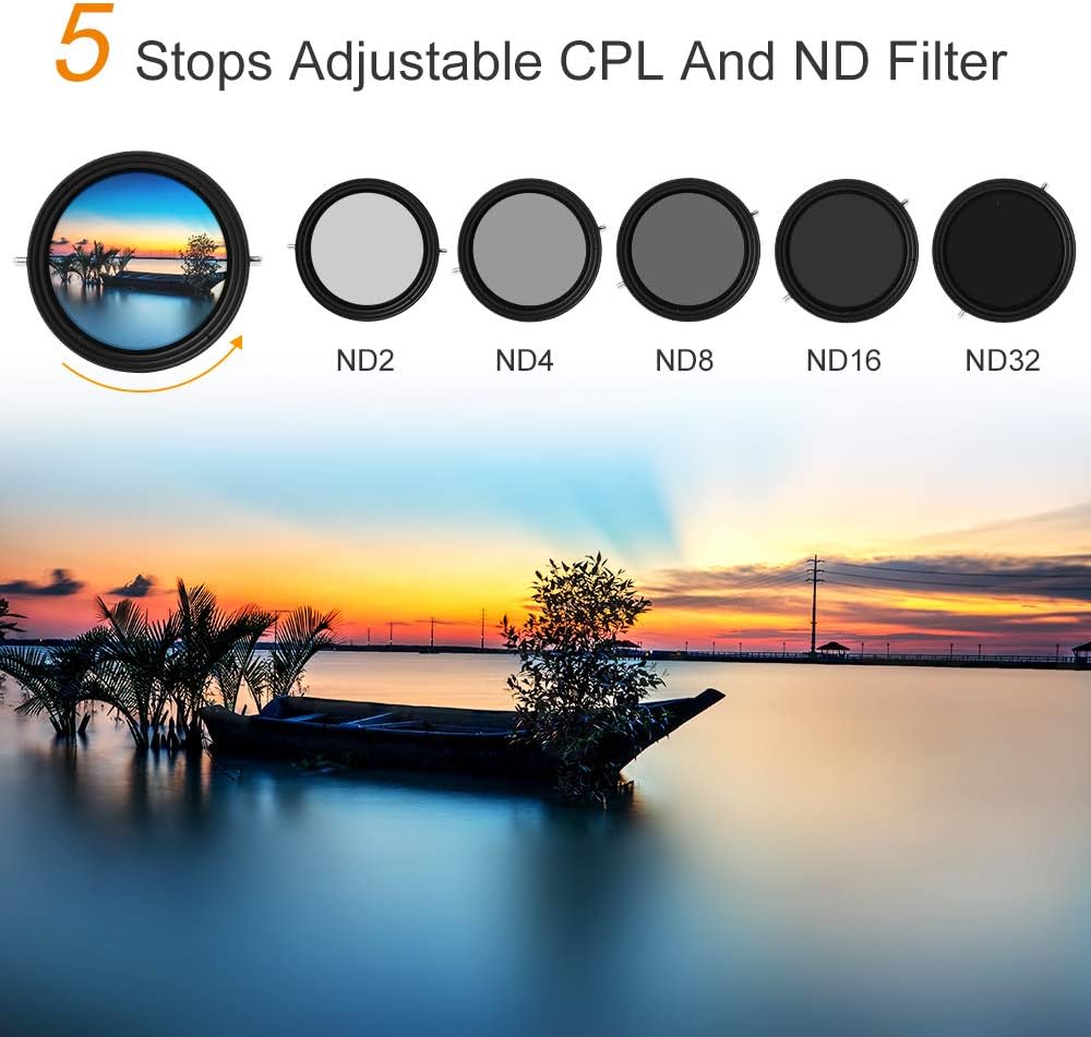 82mm Variable ND and CPL Filter 2 in 1 Y44740