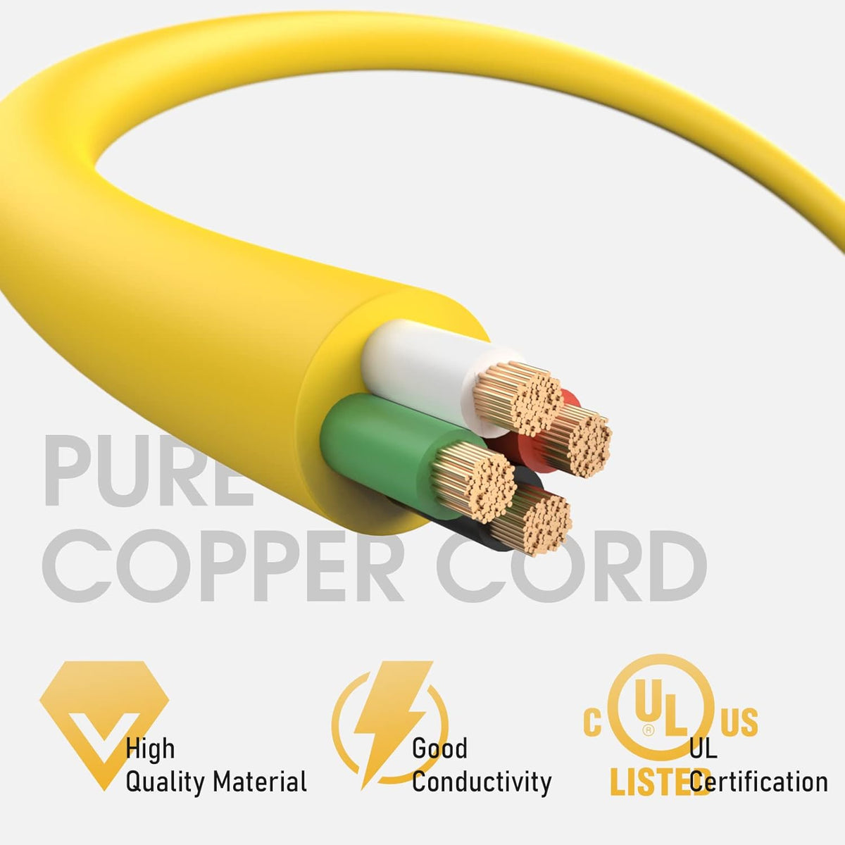 30A 125/250V 7500W Generator Power Extension Cord 40 Feet A6641