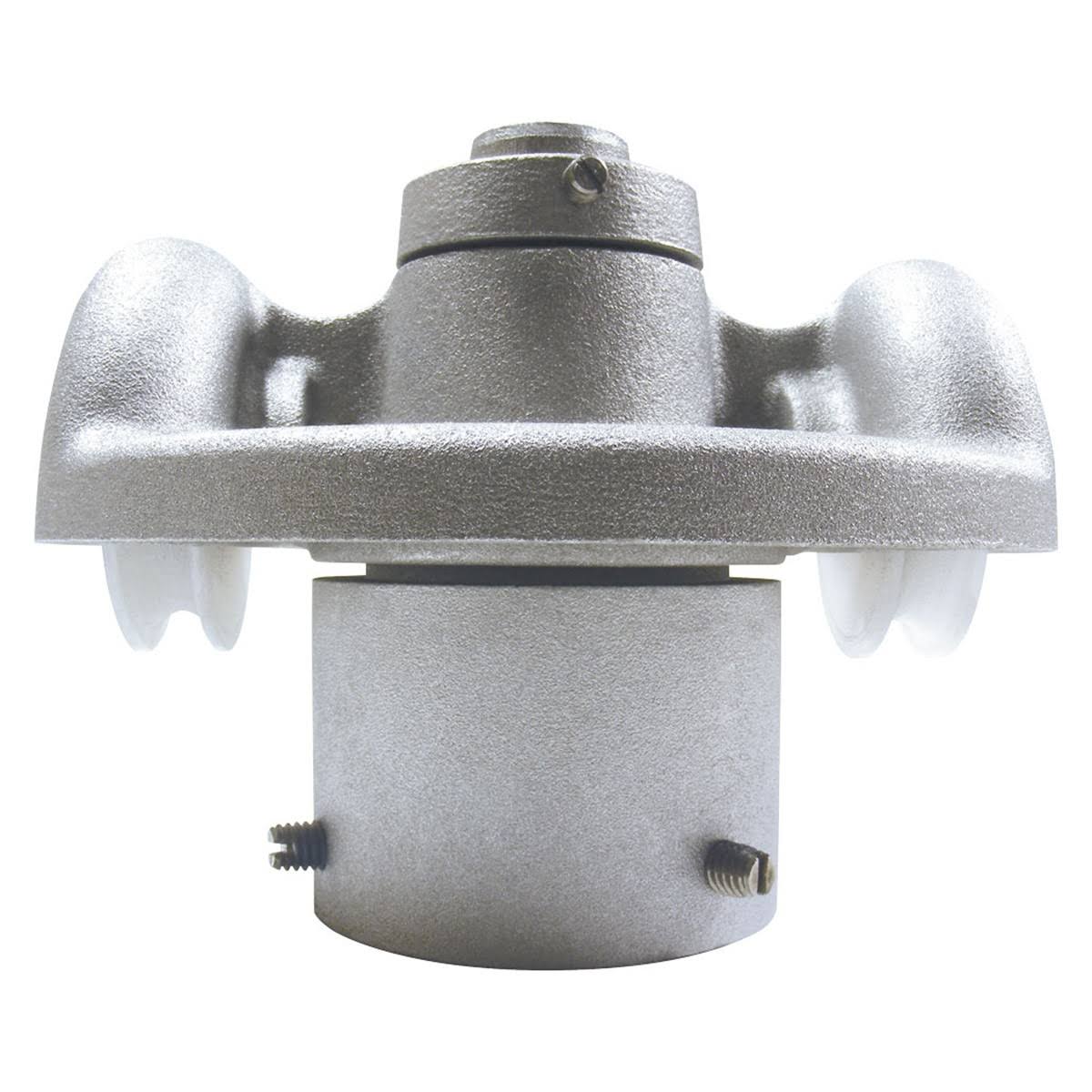 Revolving Truck Double Pulley 1 3/8x22 White S60535