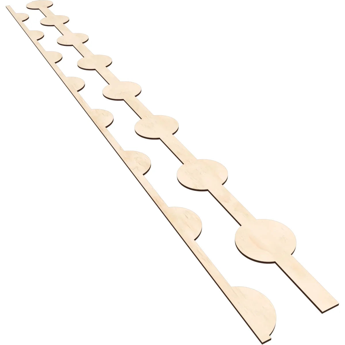 Adjustable Wood Decorative Slat Wall Panel Kit Q49115