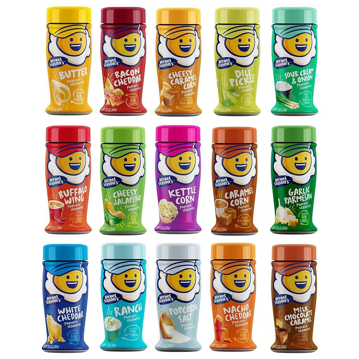 Popcorn Flavors Variety Pack of 15 Flavors A784190