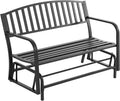 Black Patio Glider Bench E236110