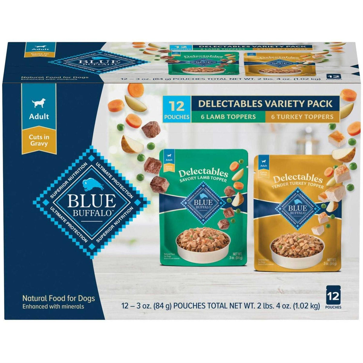 Natural Wet Dog Food Topper Variety Pack A618