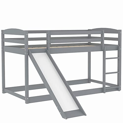 Twin-Over-Twin Bunk Bed with Trundle, Storage, USB Ports, Desk, Guardrail, White X8158