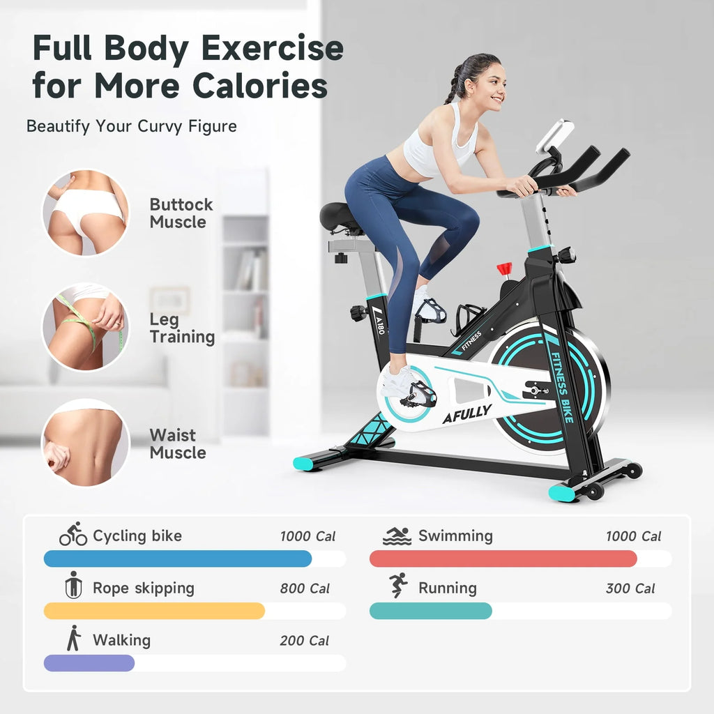 Indoor Cycling Exercise Bike 35 Lbs Flywheel F419