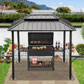 8' 6" Aluminum Grill Gazebo with Shelves T470