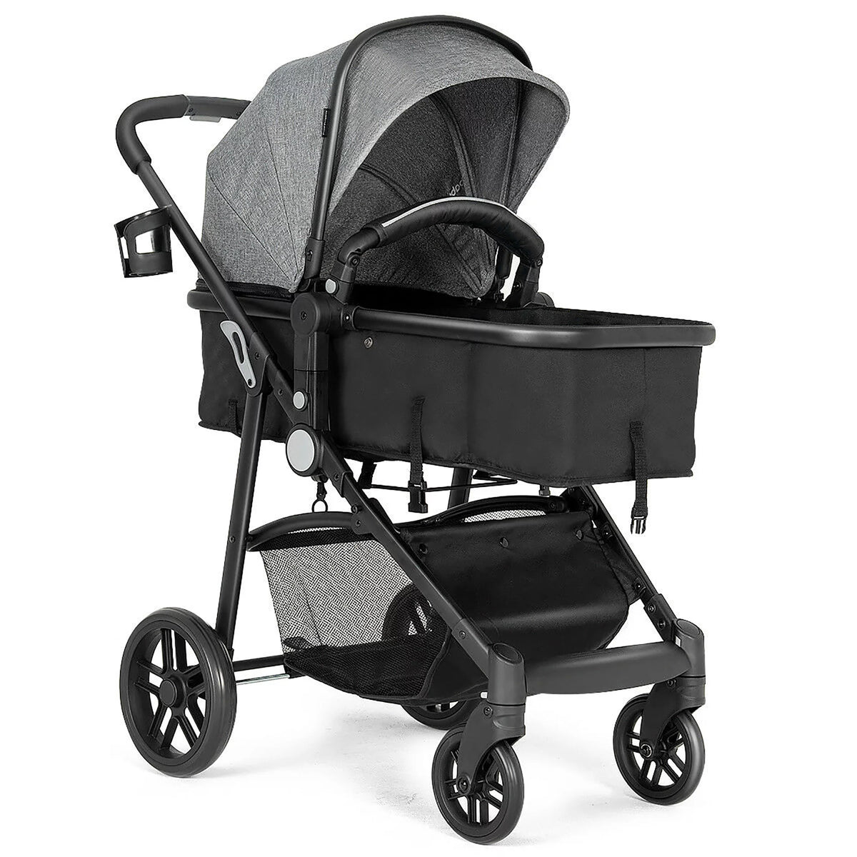 Foldable Baby Stroller Black N656727