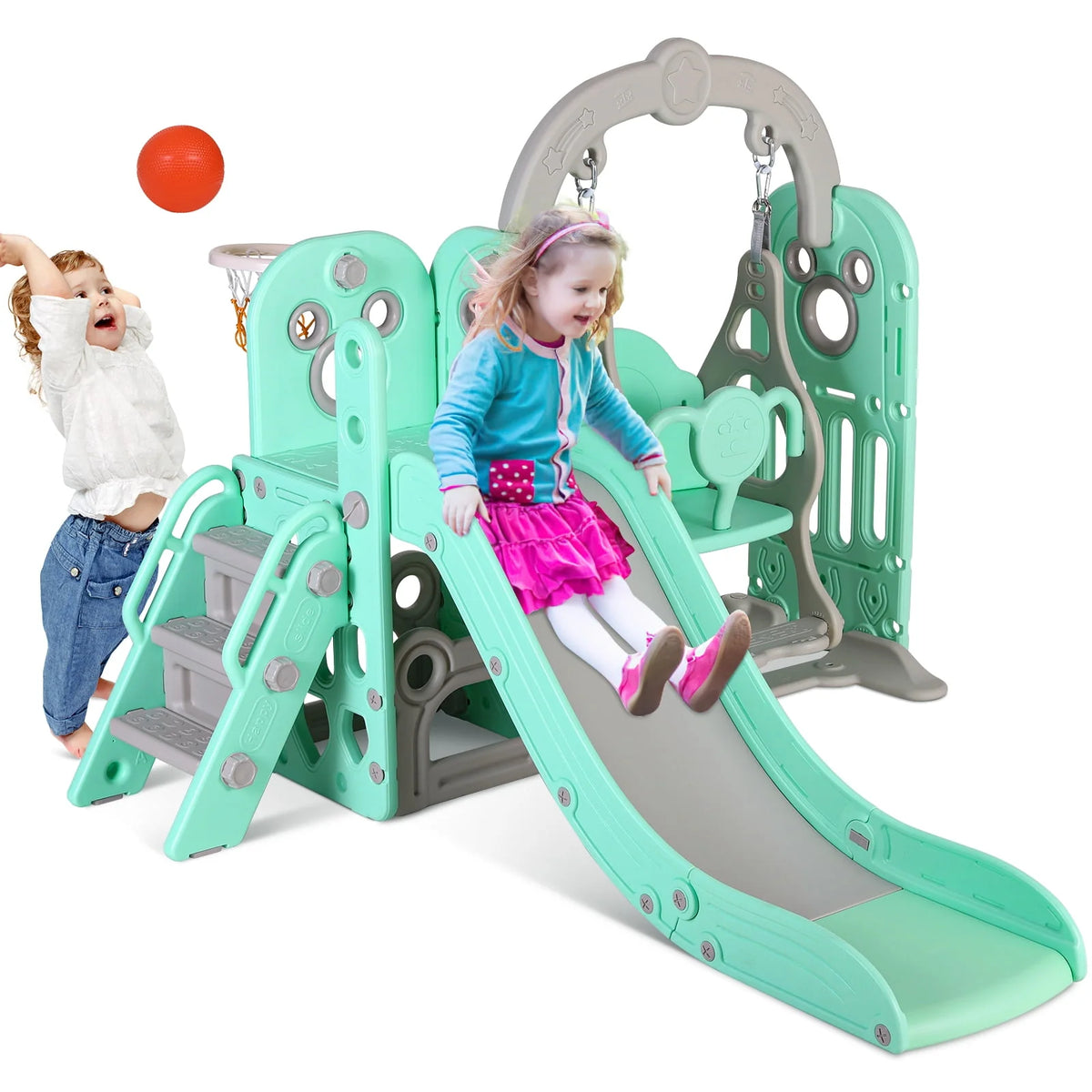5 in 1 Toddler Swing and Slide Set G329
