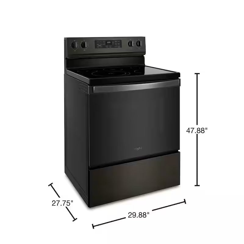 Electric Range in Black Stainless Steel W70887