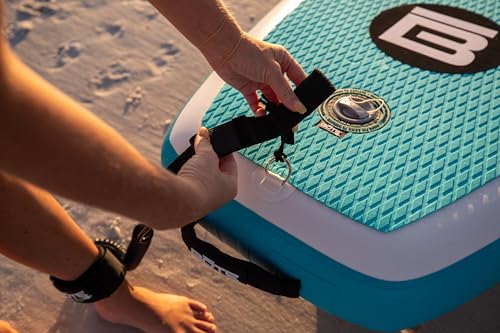 Inflatable Stand Up Paddle Board Kit with Adjustable Paddle Travel Bag Pump Leash V239950