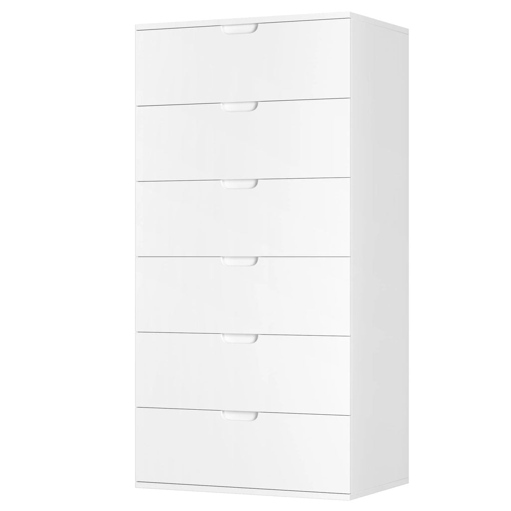 White 6 Drawer Dresser Q222992