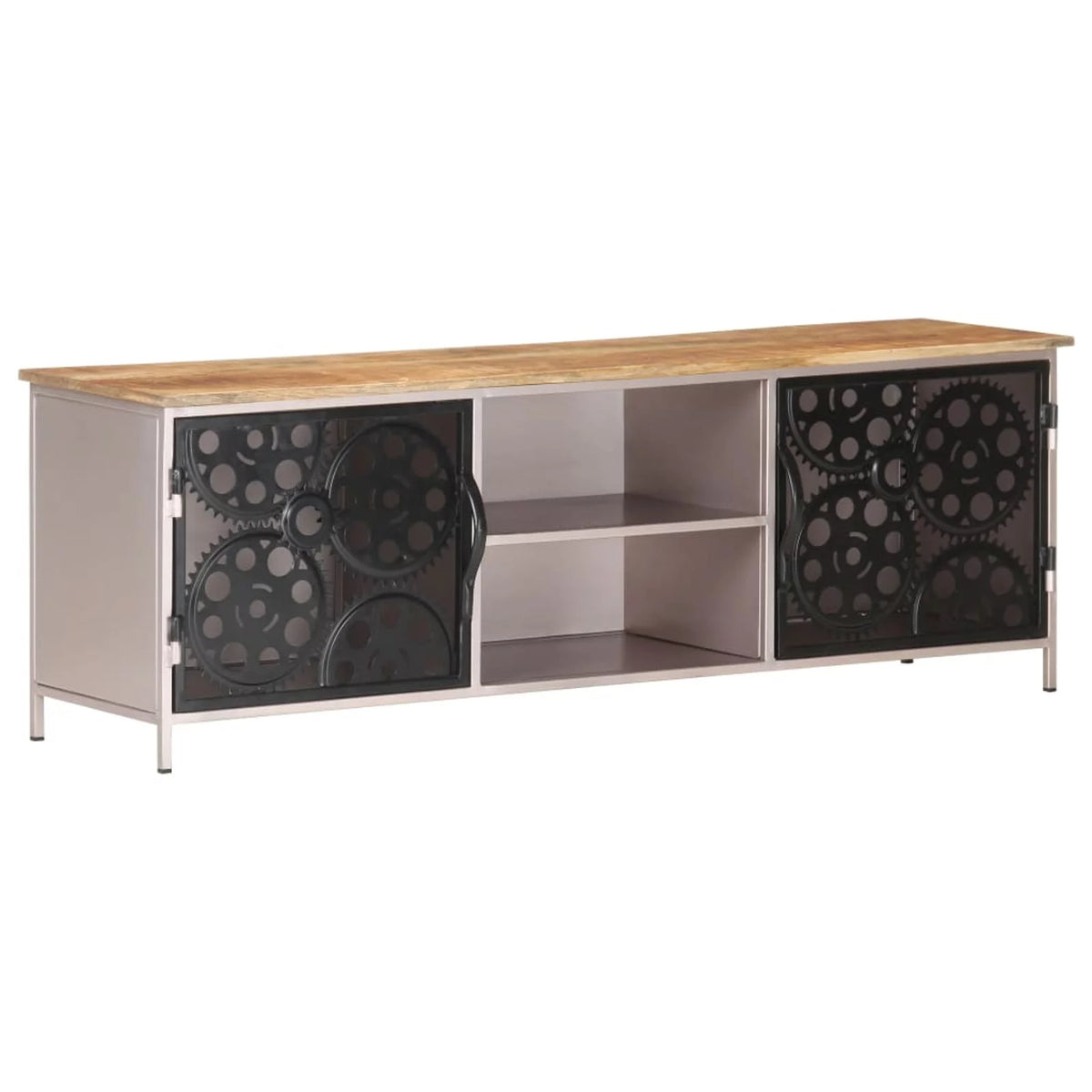 Mango Wood TV Cabinet with 2 Doors Y53978