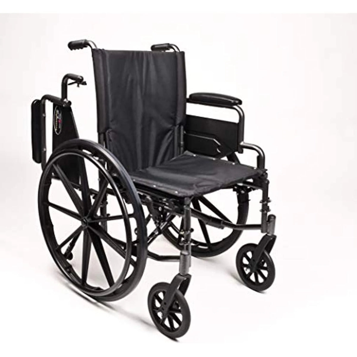 Black Flip Back Desk Arm Wheelchair with Swingaway Footrest Z2817