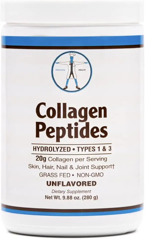 Hydrolyzed Collagen Peptides Types 1 & 3 Unflavored Powder 9.98 Oz Q3024