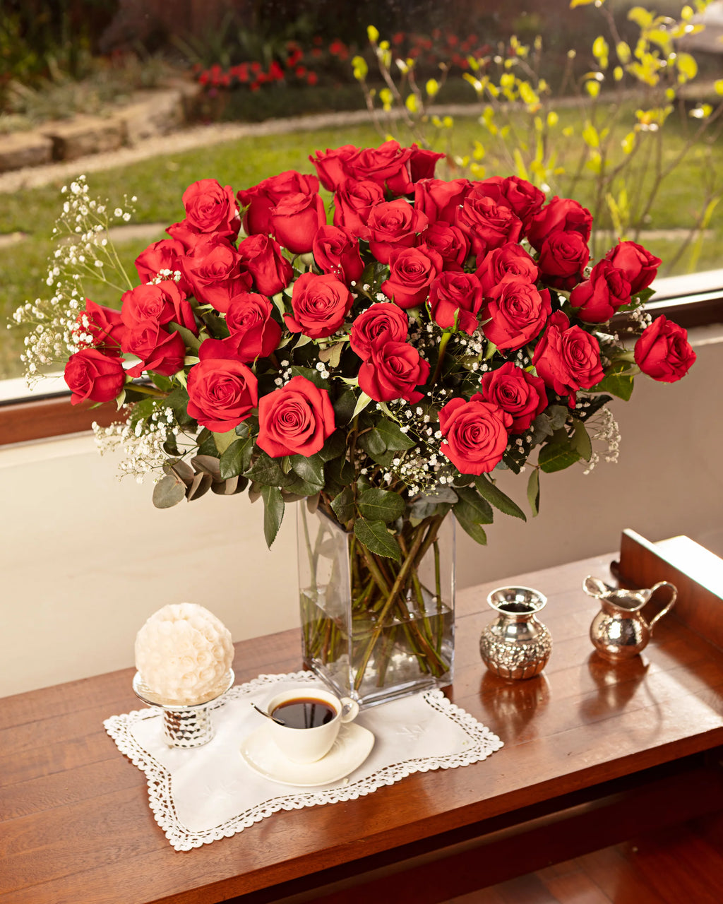 4 Dozen Fresh Cut Long Stem Roses Bouquet Z3063
