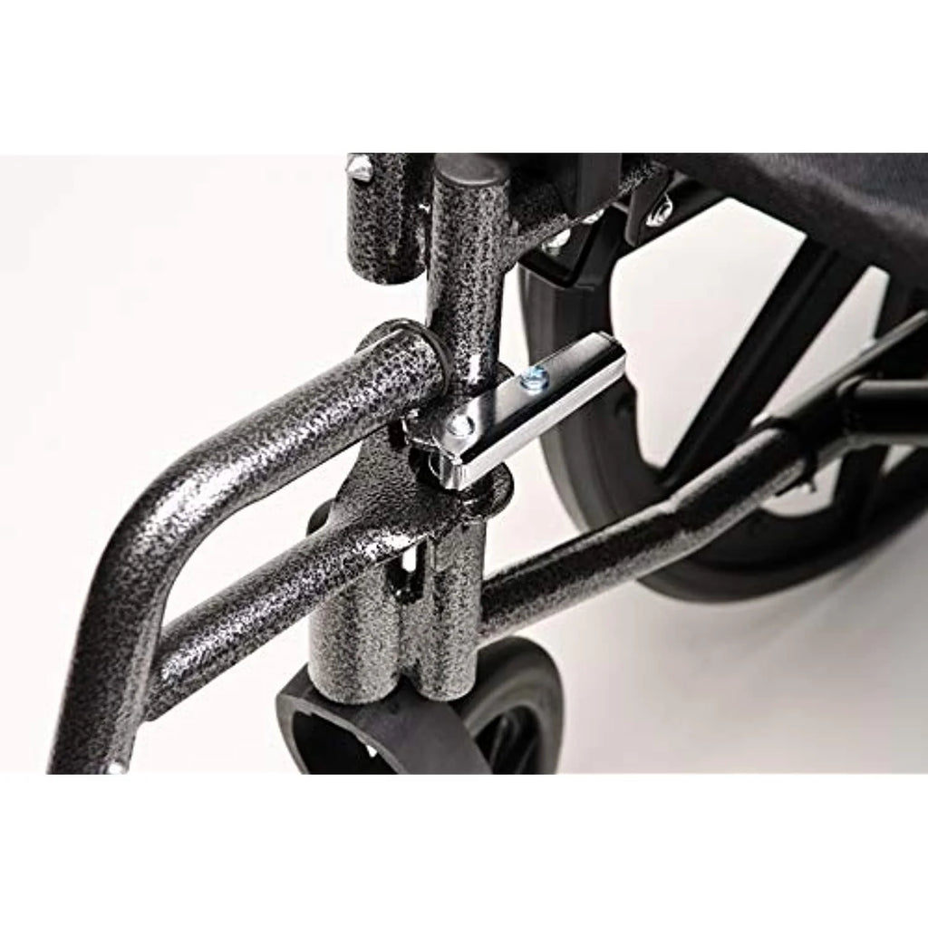 Black Flip Back Desk Arm Wheelchair with Swingaway Footrest Z2817