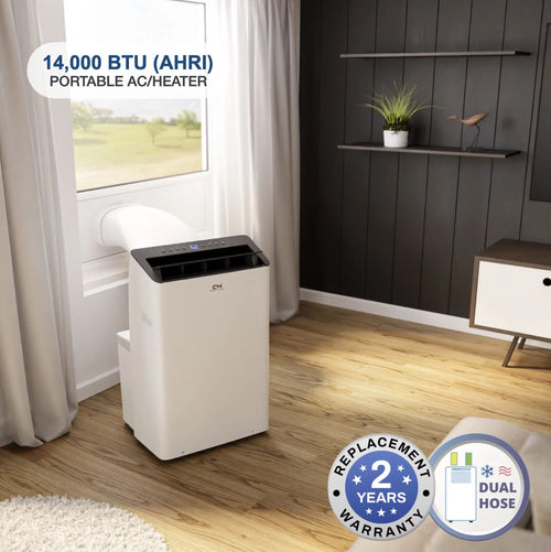 14000 BTU 115V Portable Air Conditioner and Heater with WiFi E389