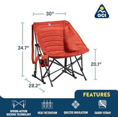 Outdoor Rocking Chair with SunShade Canopy B97284
