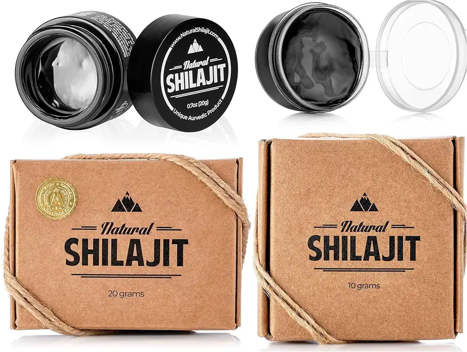 Shilajit Resin Supplement with Fulvic Acid & Trace Minerals P565329