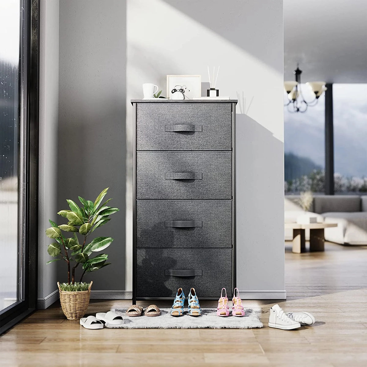 Fabric 4 Drawer Dresser J28776