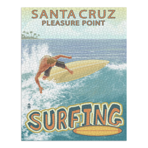 1000 Piece Surfer Scene Jigsaw Puzzle F376
