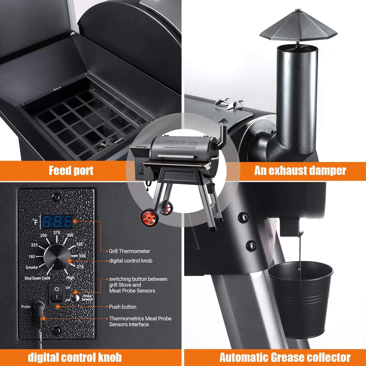 20000BTU 8-in-1 BBQ Grill Y241485