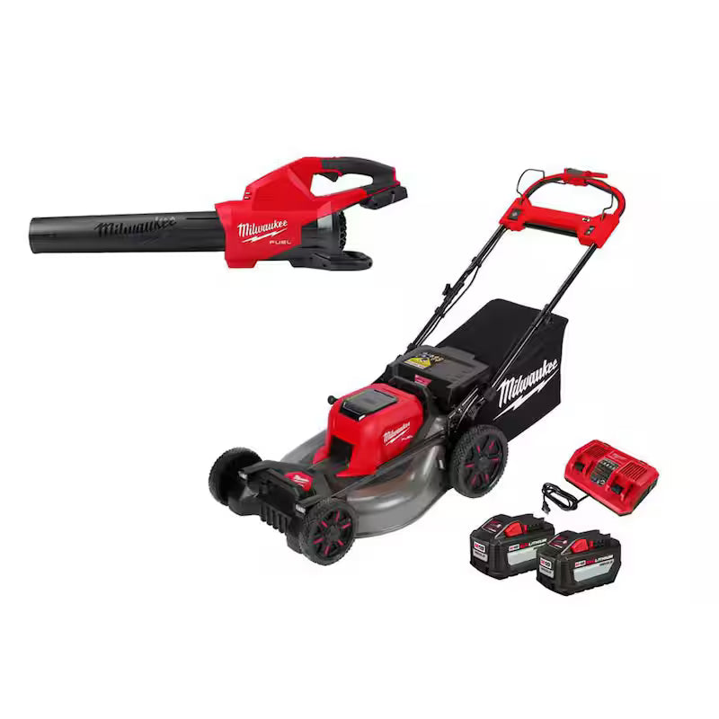 Brushless Cordless 21 in. Walk Behind Self-Propelled Mower with Battery, Charger & Blower N77275
