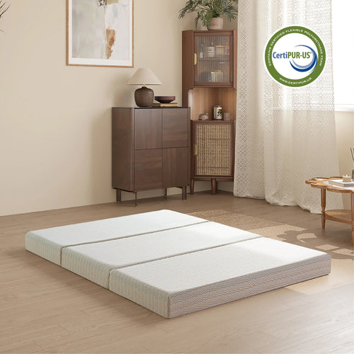 3 inch Twin Size Tri-Folding Memory Foam Mattress V409358