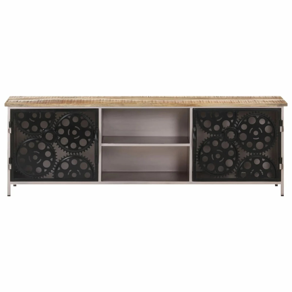 Mango Wood TV Cabinet with 2 Doors Y53978