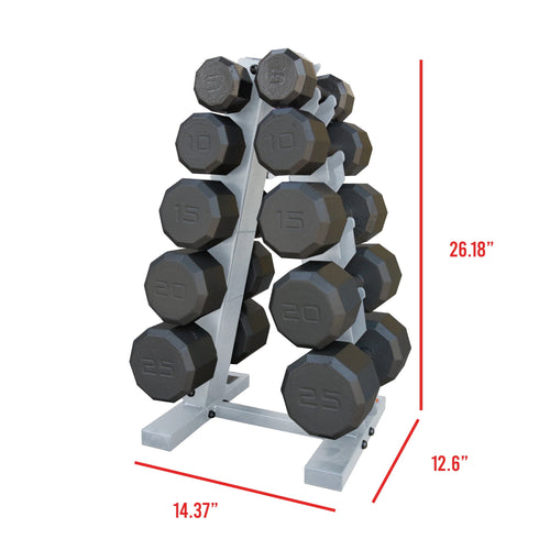 150 Lbs. Dumbbells Set with Rack X593