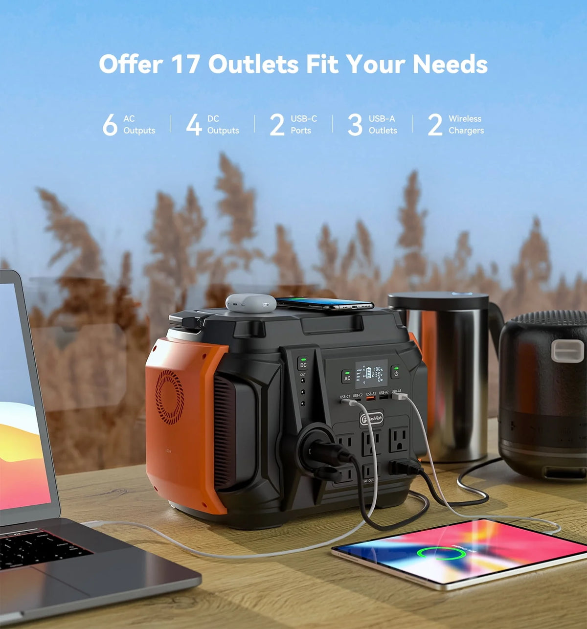 600W Portable Power Station E6584