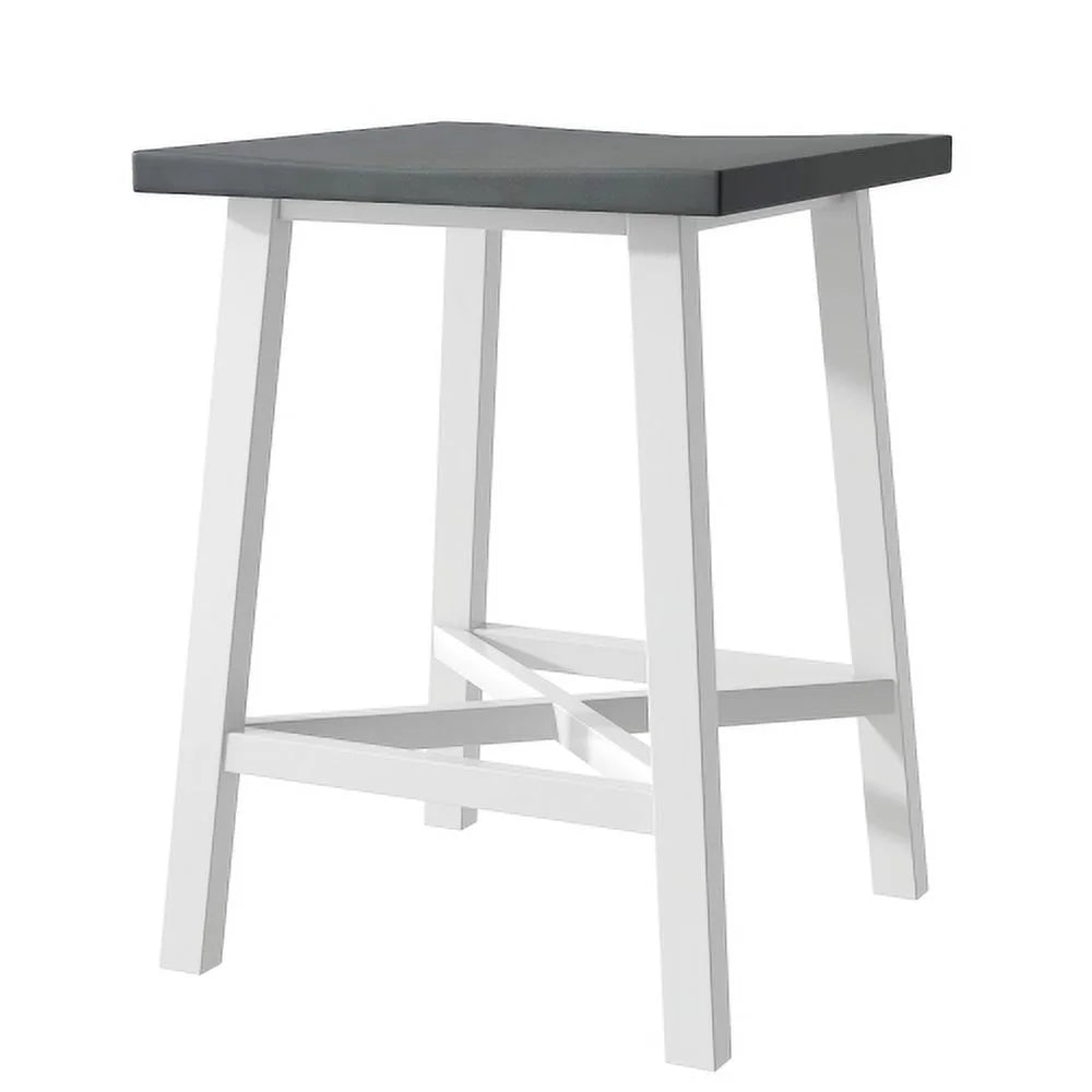 4-Piece Counter Height Dining Table Set with 3 Stools S75096