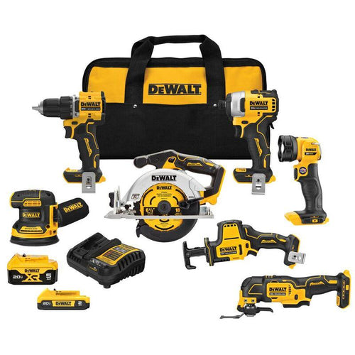 20-Volt MAX Lithium-Ion Cordless 7-Tool Combo Kit with Battery and Charger B728088