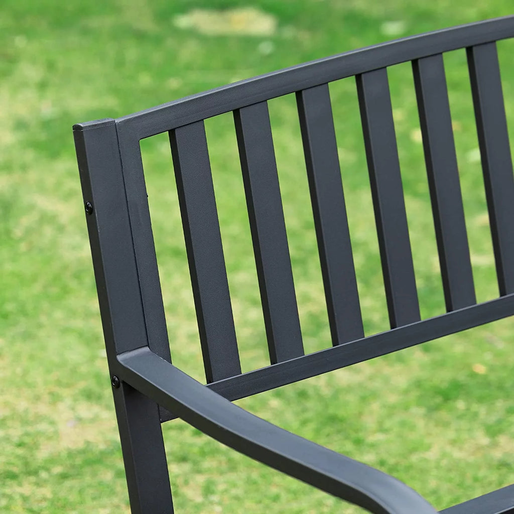 Black Patio Glider Bench E236110