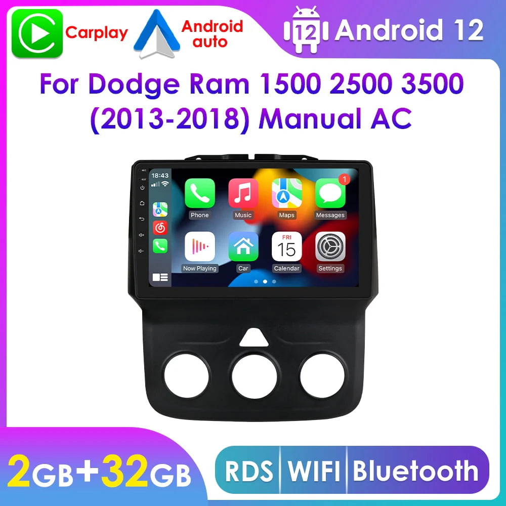 Android 12 Car Stereo GPS Navigation 2+32GB Radio Head Unit S1117