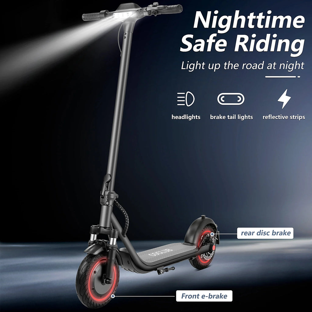 Foldable Electric Scooter with 500 W Motor, Black V402