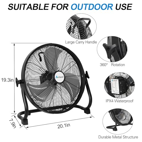 16" Rechargeable Battery Operated Floor Fan H281870